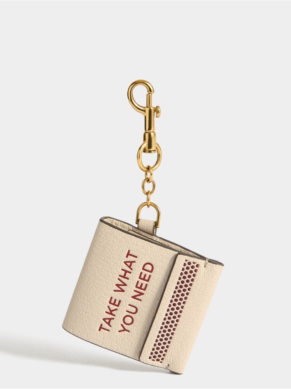 Anya Hindmarch Leather Match Book Charm Handmade